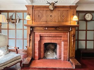 Fireplace reception hall- click for photo gallery